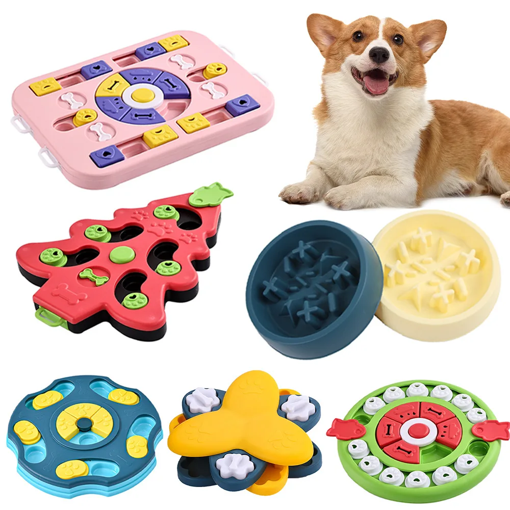 Dog Puzzle Feeder Toy - Dispensador de comida IQ para cachorros,