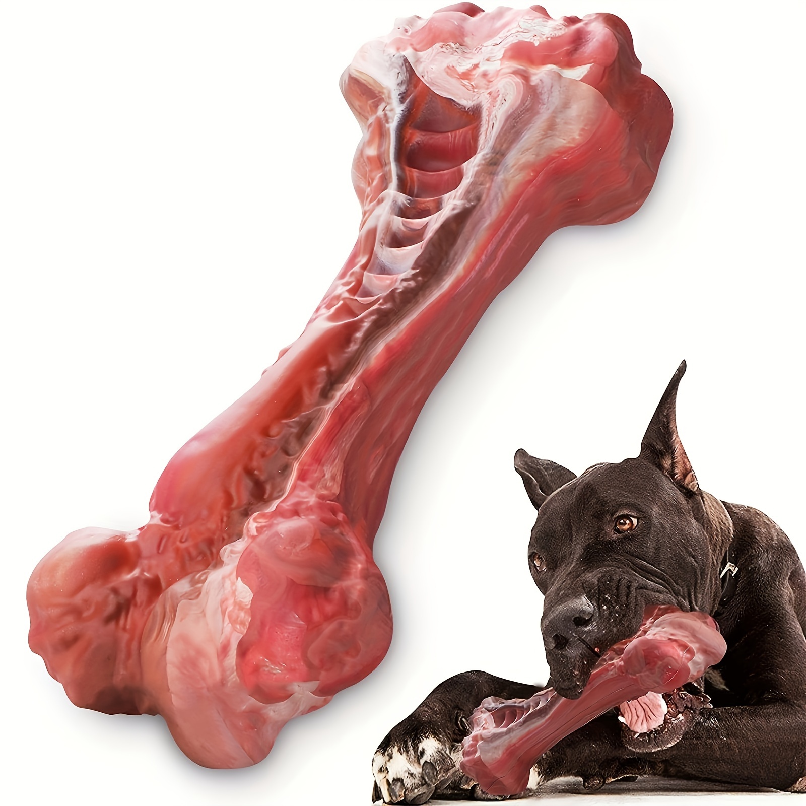 Indestructible Dog Chew Toy - Juguete de Silicona para Perros, de