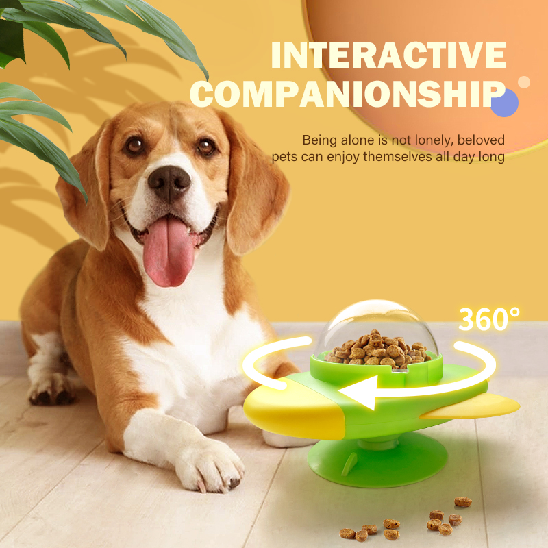Dog Puzzle Feeder Toy - Juguete Giratorio en Forma de Cohete