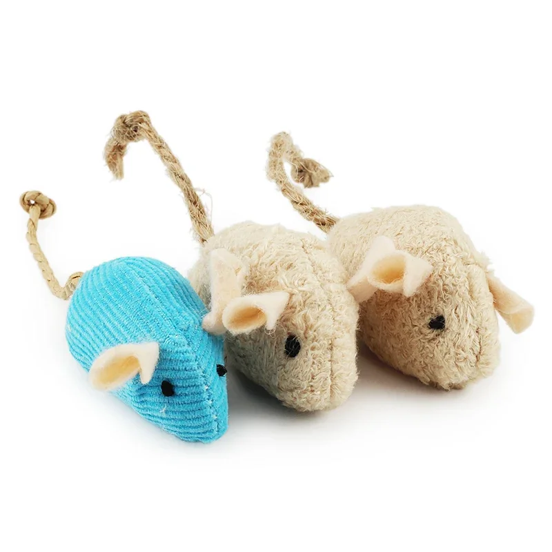 Catnip Interactive Plush Mouse - Juguete interactivo para mascotas de 5
