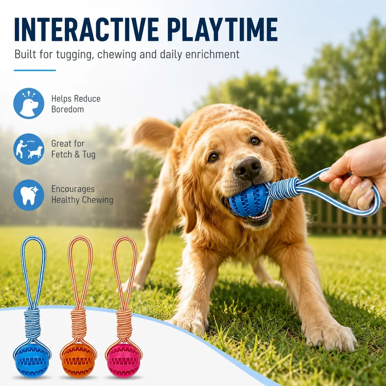 Rubber Treat Dispensing Dog Toy - Juguete de Goma para Perros con