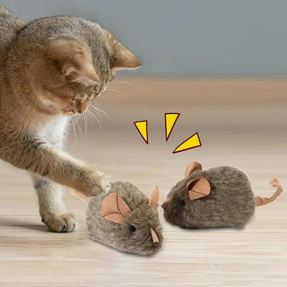 Catnip Interactive Plush Mouse - Divertido Juguete de Ratón de Peluche