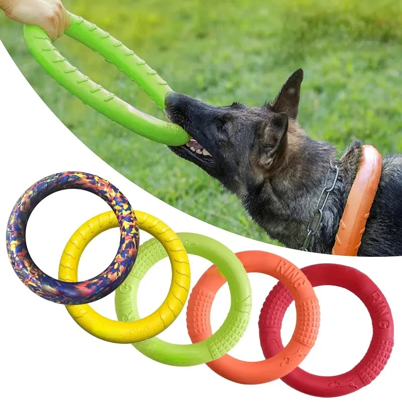 Flying Disc Dog Training Toy - Discos voladores para perro, anillo de
