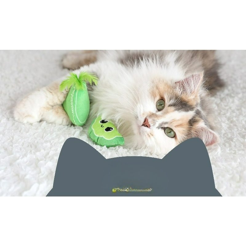 Catnip Interactive Plush Mouse - Juguete interactivo de peluche con hierba
