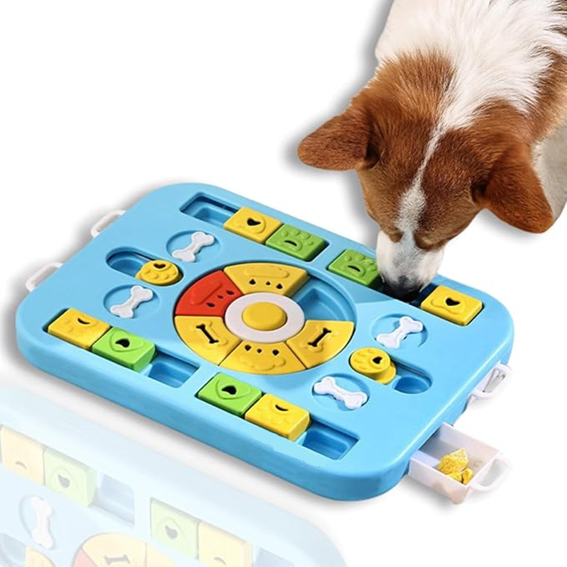 Dog Puzzle Feeder Toy - Juguete interactivo rompecabezas para perros y