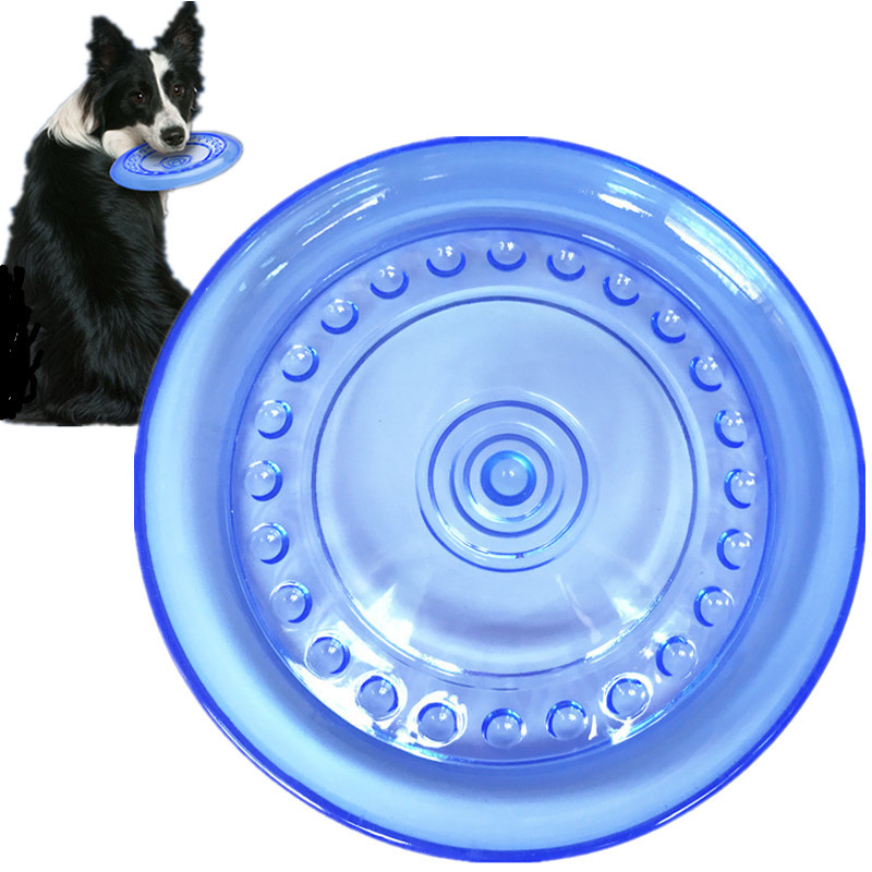 Flying Disc Dog Training Toy - Discos voladores divertidos para perros, platillo