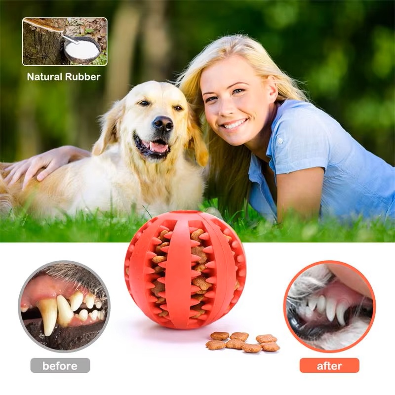 Dog Puzzle Feeder Toy - Pelota de Goma de Silicona Interactiva,