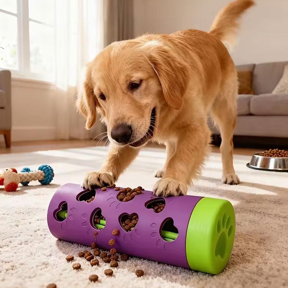 Dog Puzzle Feeder Toy - Dispensador interactivo de comida lenta para