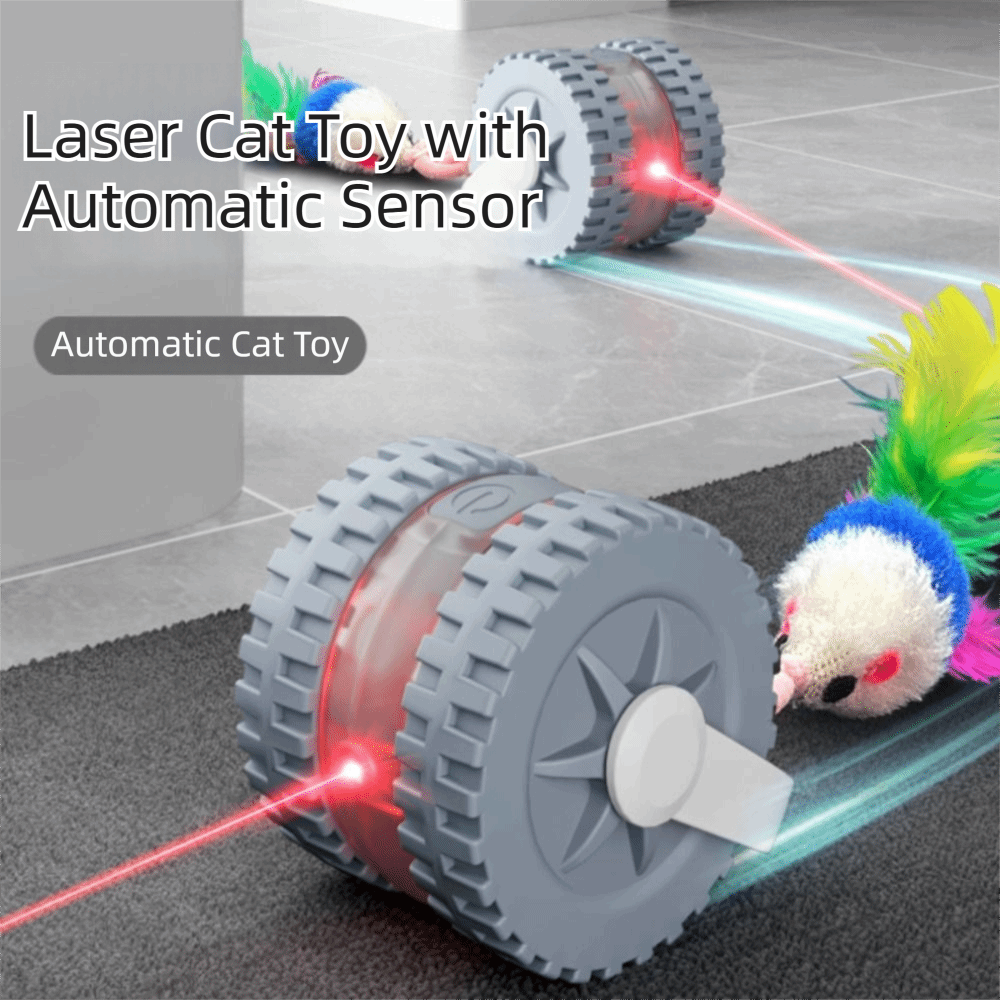 Laser Pointer Cat Toy Automatic - Juguete para Gatos con Rotación Automática,