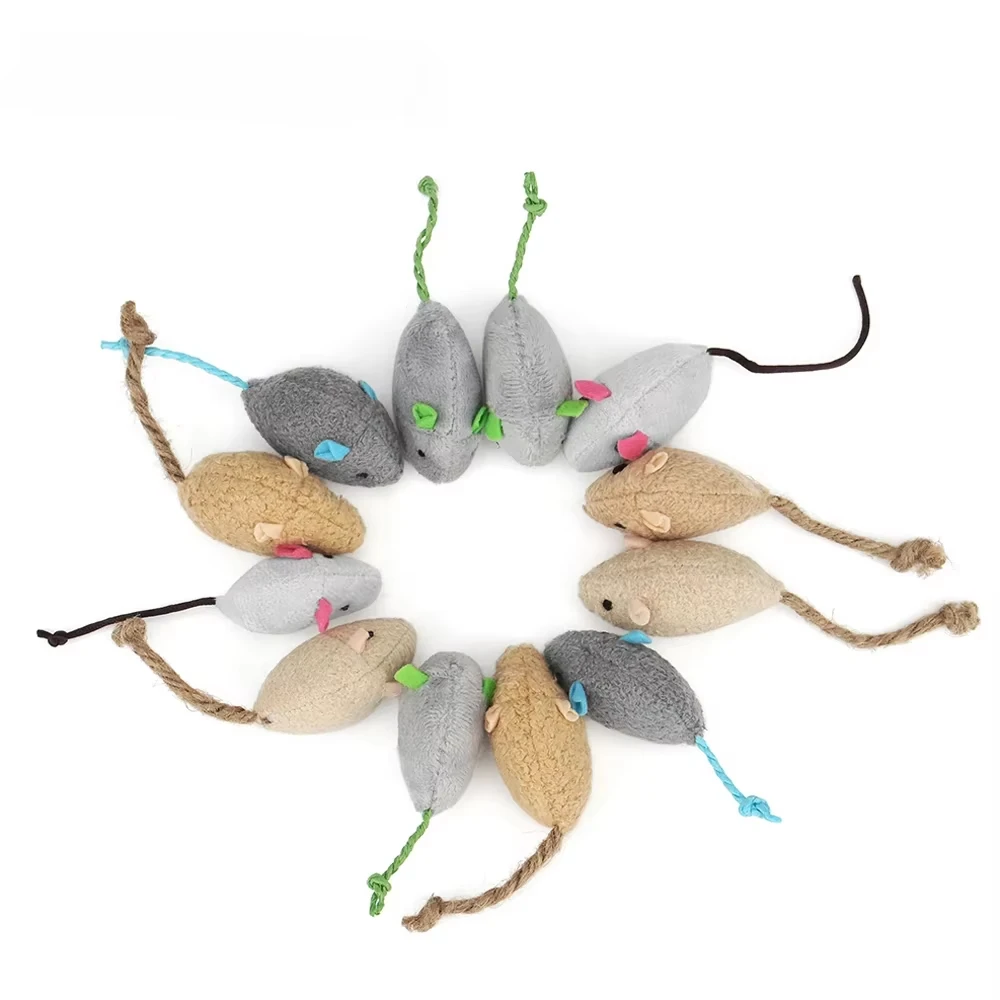 5 unidades de juguetes para ga - Catnip Interactive Plush Mouse reseña y precio