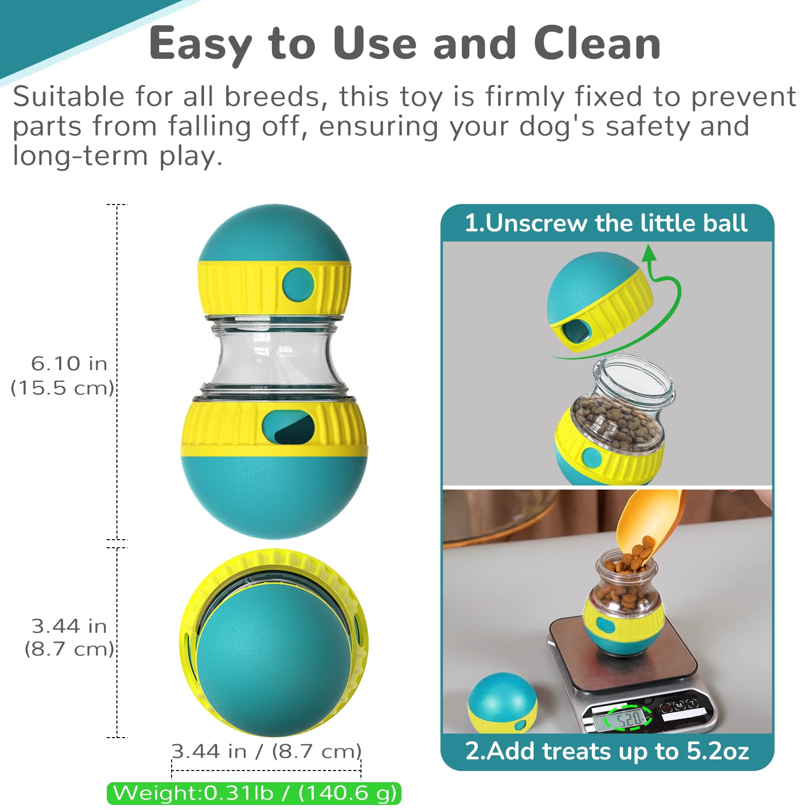 Juguetes para perros y pelota  - Dog Puzzle Feeder Toy reseña y precio