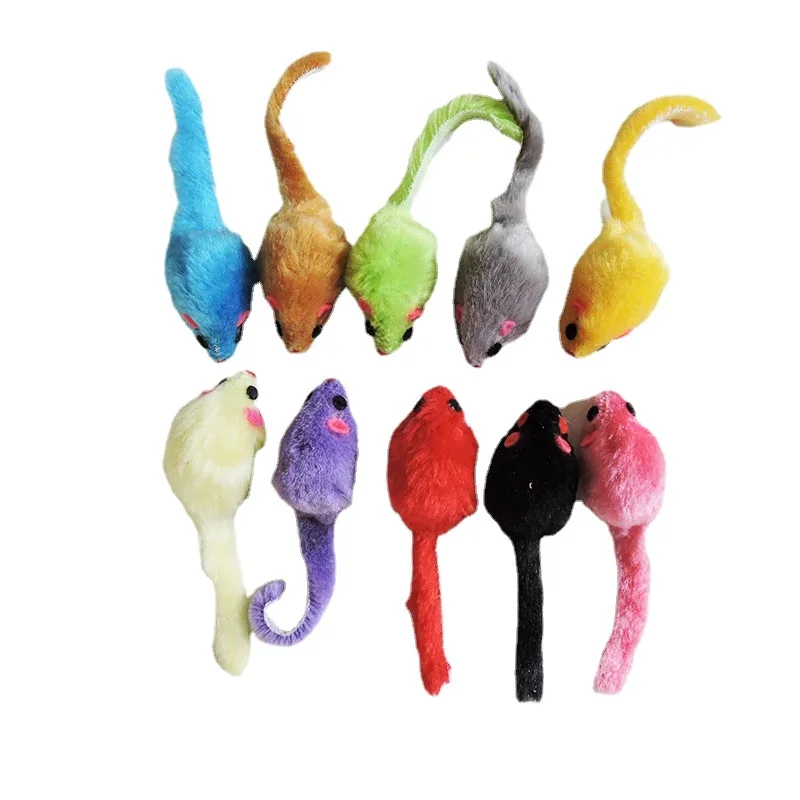 8 piezas de juguetes de peluch - Catnip Interactive Plush Mouse reseña y precio