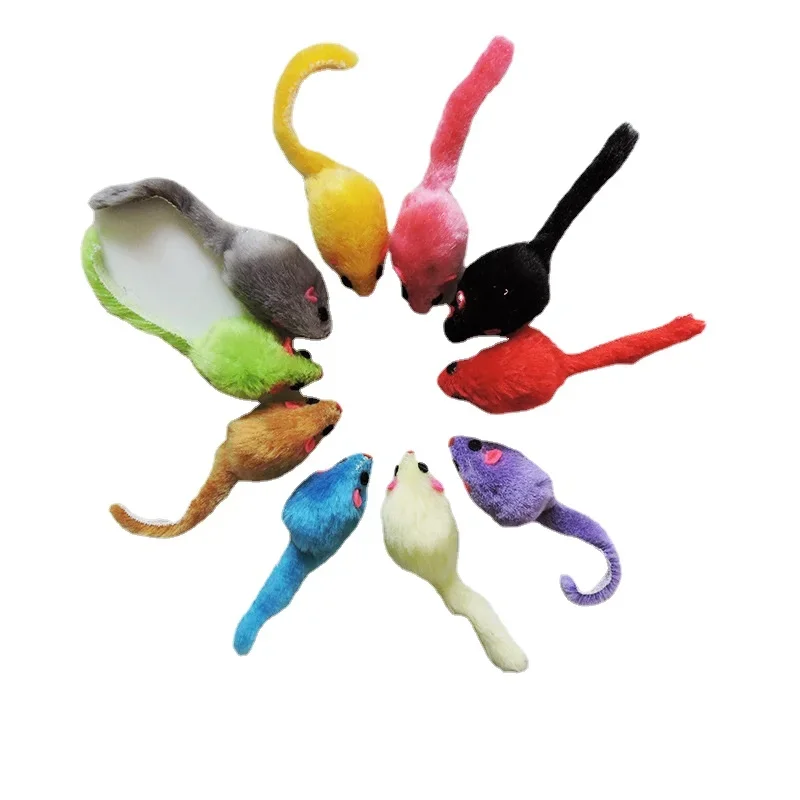 8 piezas de juguetes de peluch - Catnip Interactive Plush Mouse reseña y precio