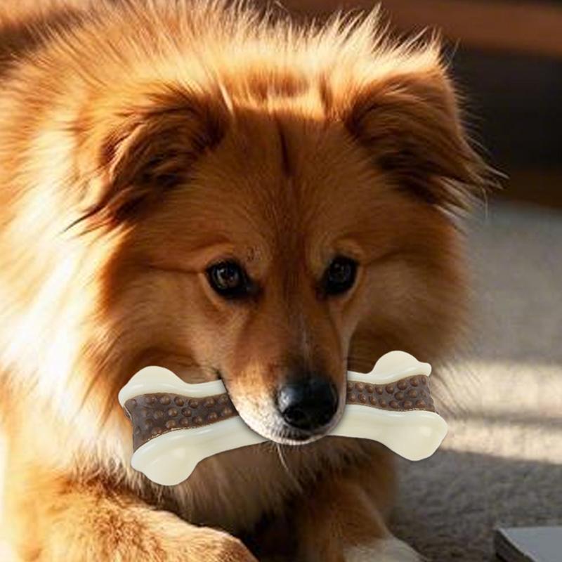 Juguete interactivo para hueso - Teeth Cleaning Dog Chew Bone reseña y precio