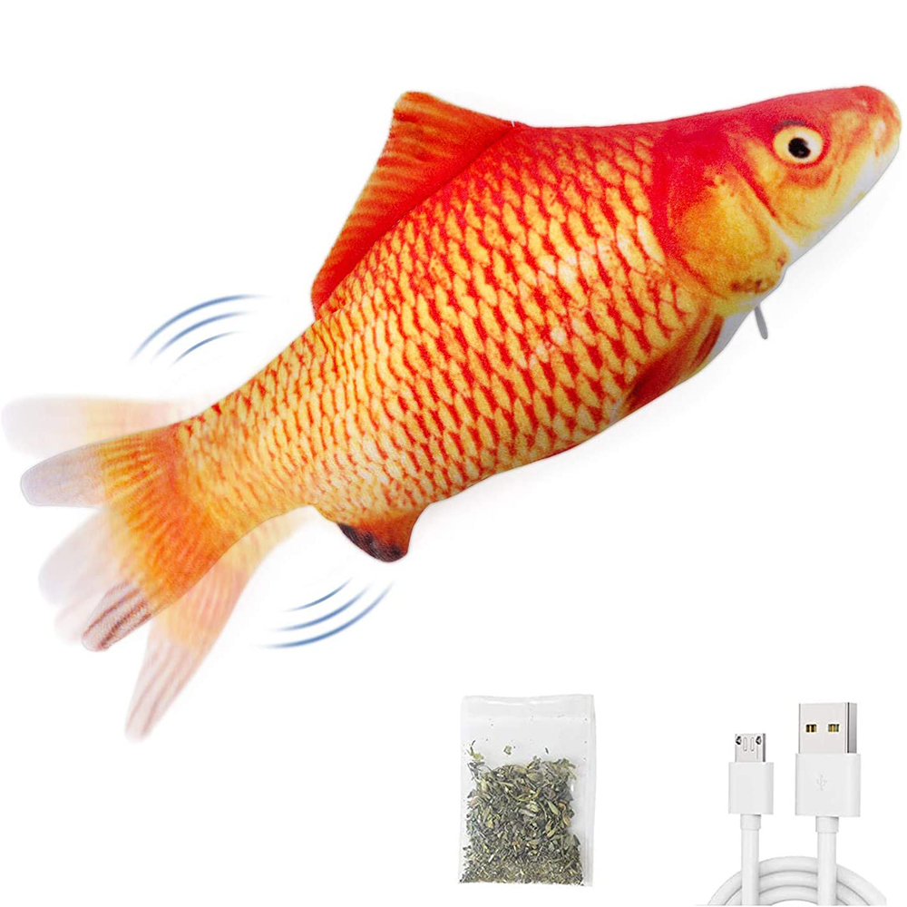 Juguetes para Gatos, Pez Inter - Electric Floppy Fish Dog Toy reseña y precio