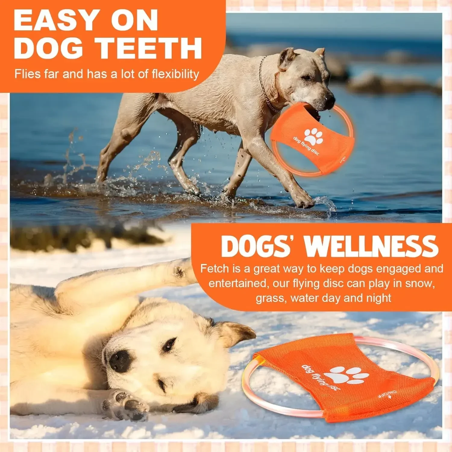 Juguete para perros LED brilla - Flying Disc Dog Training Toy reseña y precio