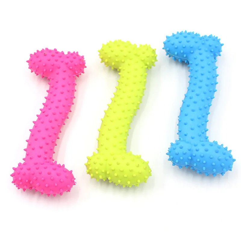 Juguete de Goma Resistente par - Teeth Cleaning Dog Chew Bone reseña y precio