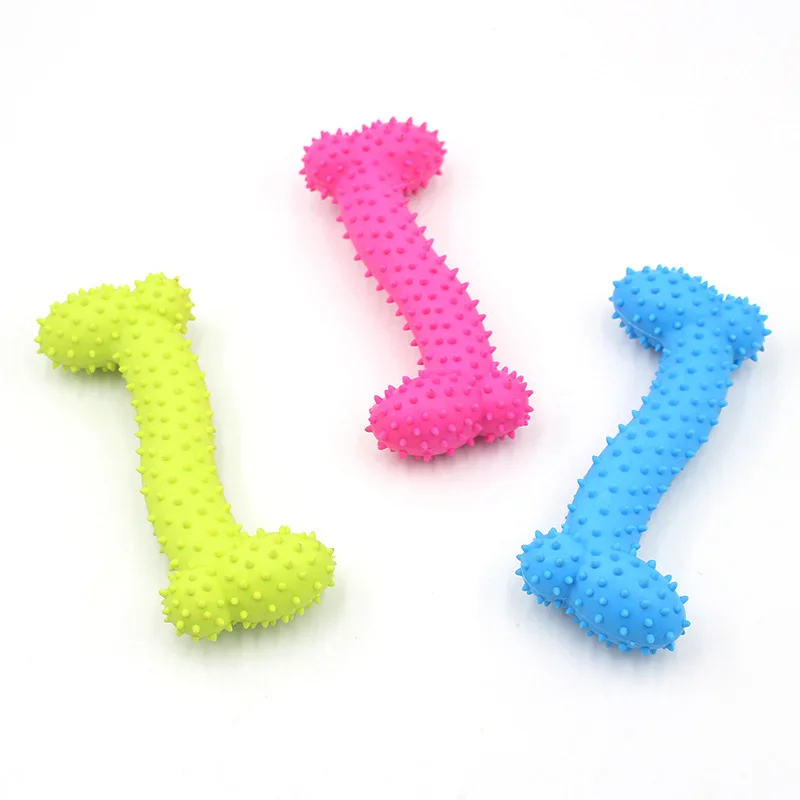 Juguete de Goma Resistente par - Teeth Cleaning Dog Chew Bone reseña y precio