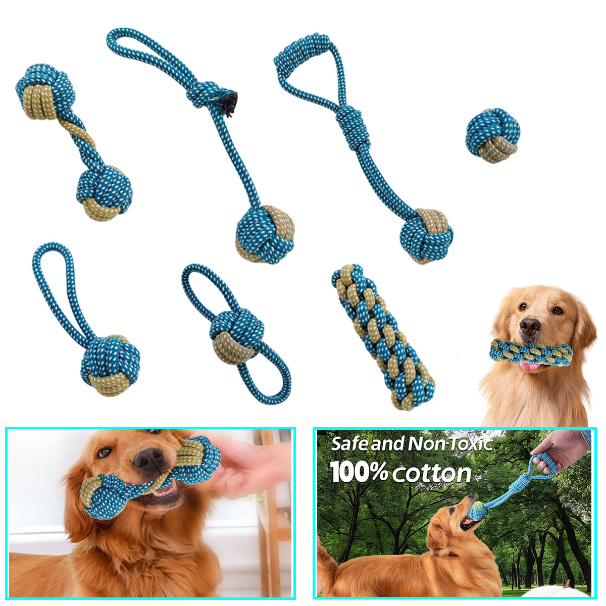 Nuevo 7 Uds perro mascota cach - Teeth Cleaning Dog Chew Bone reseña y precio