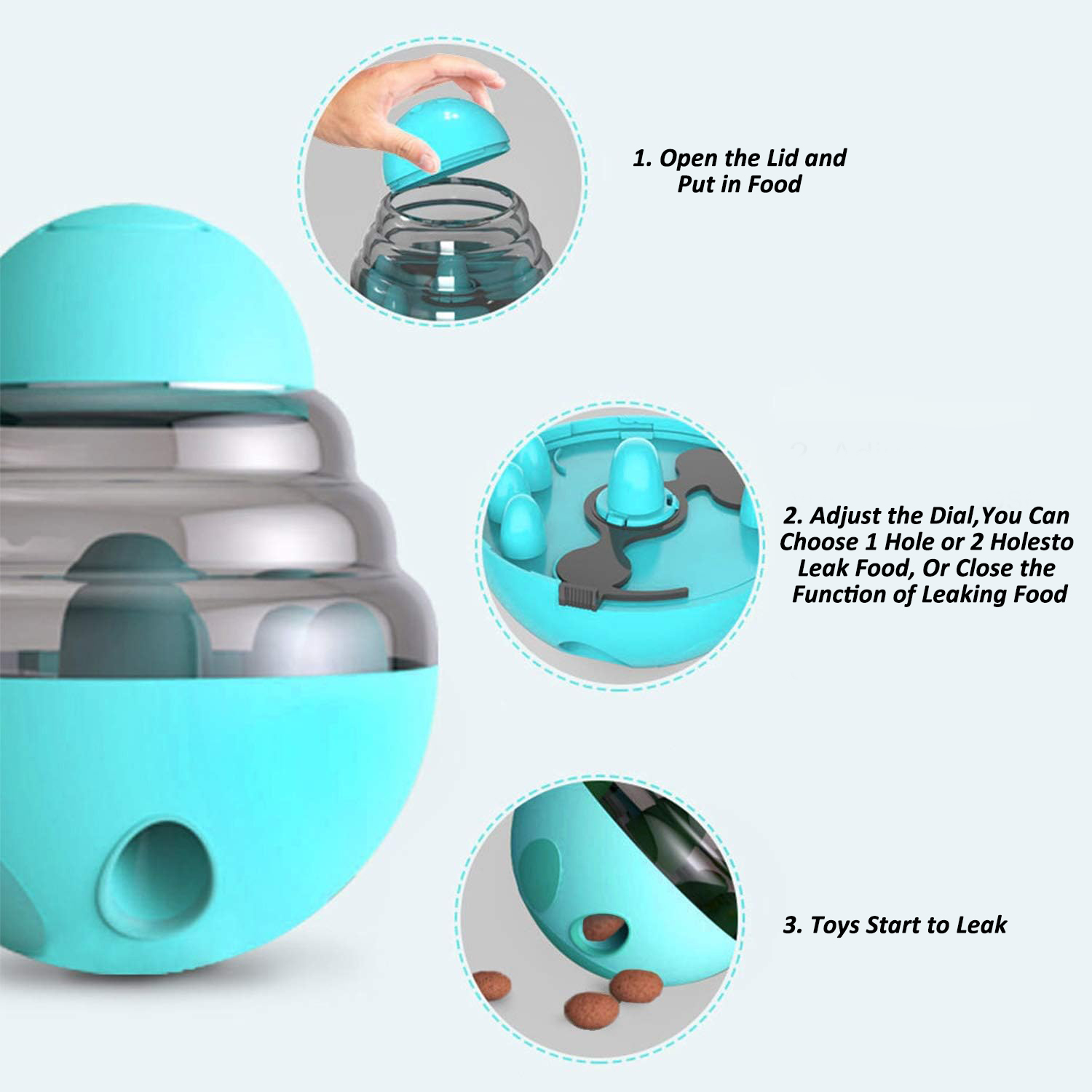 Dispensador de comida interact - Dog Puzzle Feeder Toy reseña y precio