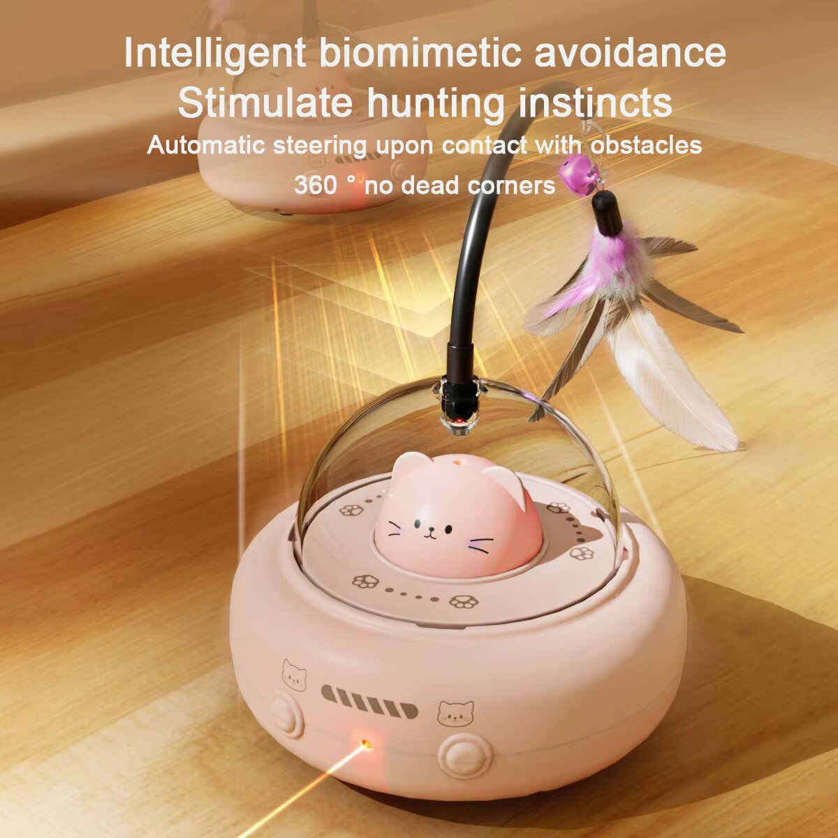 Robot automático 3 en 1 para g - Laser Pointer Cat Toy Automatic reseña y precio