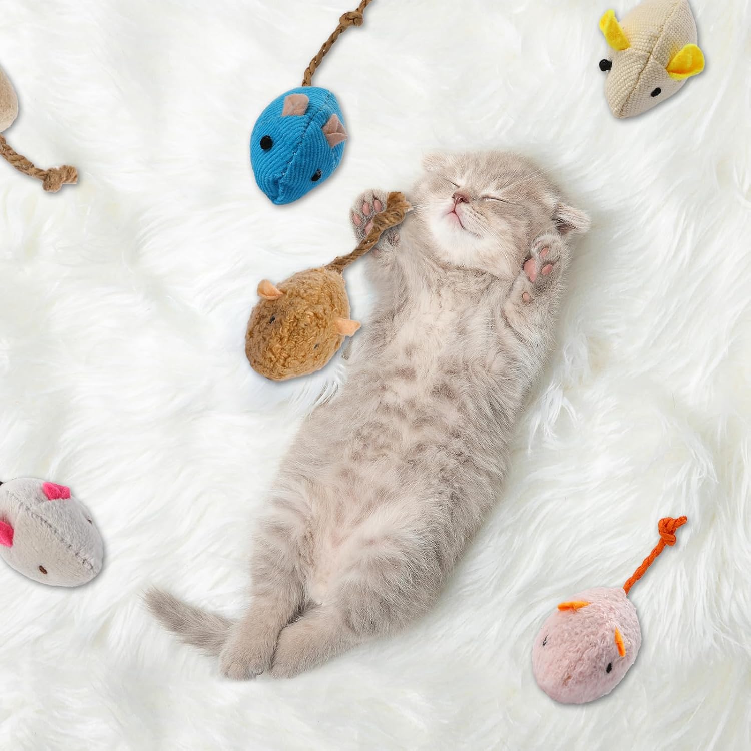 8 juguetes interactivos para g - Catnip Interactive Plush Mouse reseña y precio