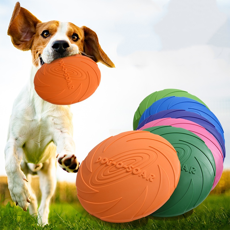 Platillo volador de silicona i - Flying Disc Dog Training Toy reseña y precio