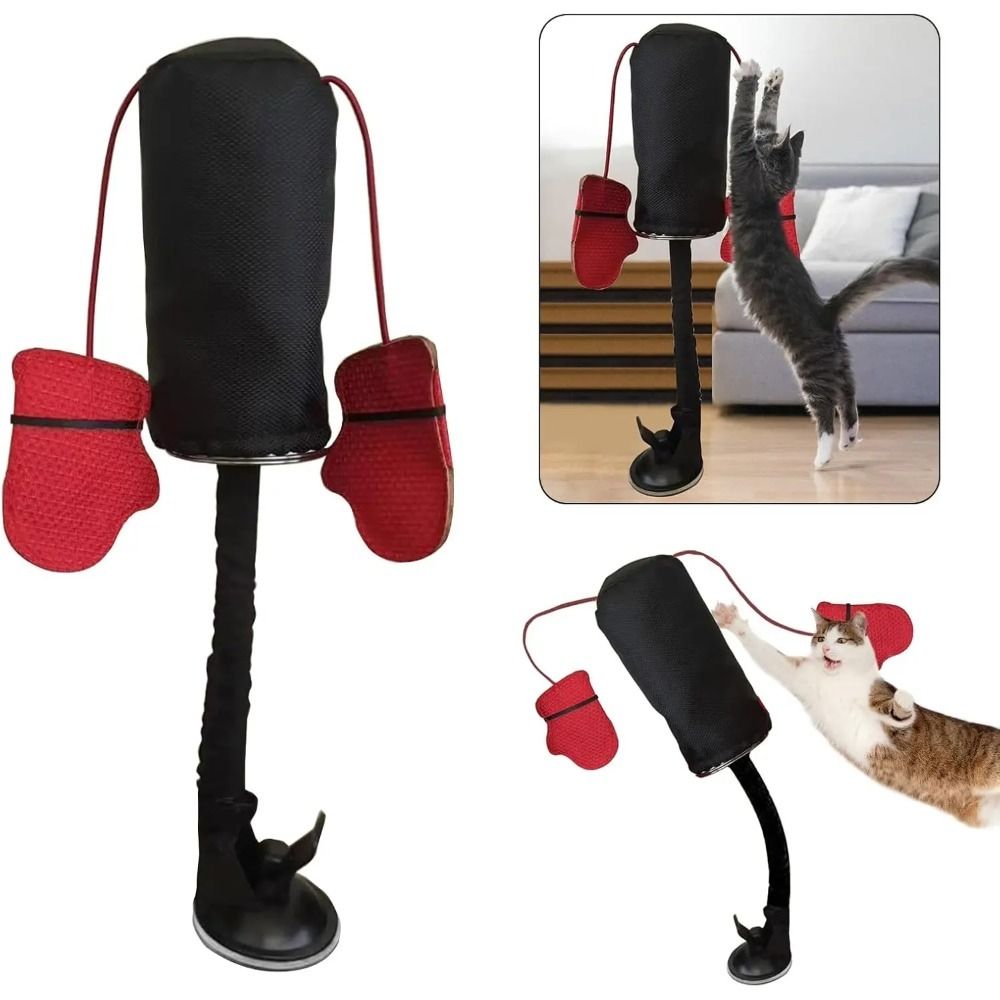 Juguete de boxeo para gatos co - Interactive Squeaky Plush Dog Toy reseña y precio