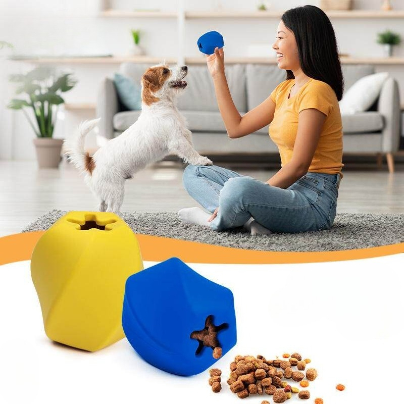 Juguete Dispensador de Golosin - Rubber Treat Dispensing Dog Toy reseña y precio