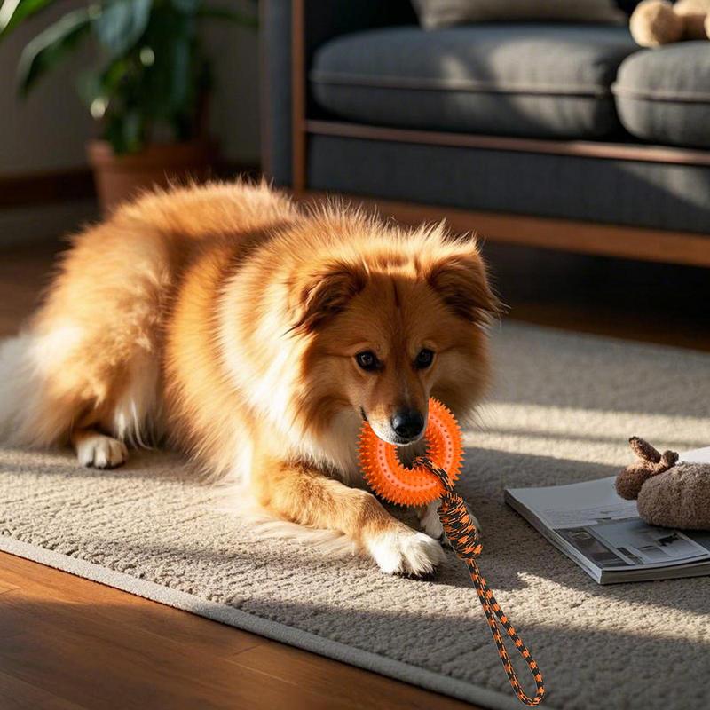Juguetes chirriantes para perr - Dog Rope Toy Aggressive Chewers reseña y precio