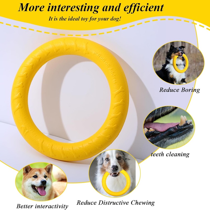 Juguetes para perros, discos v - Flying Disc Dog Training Toy reseña y precio