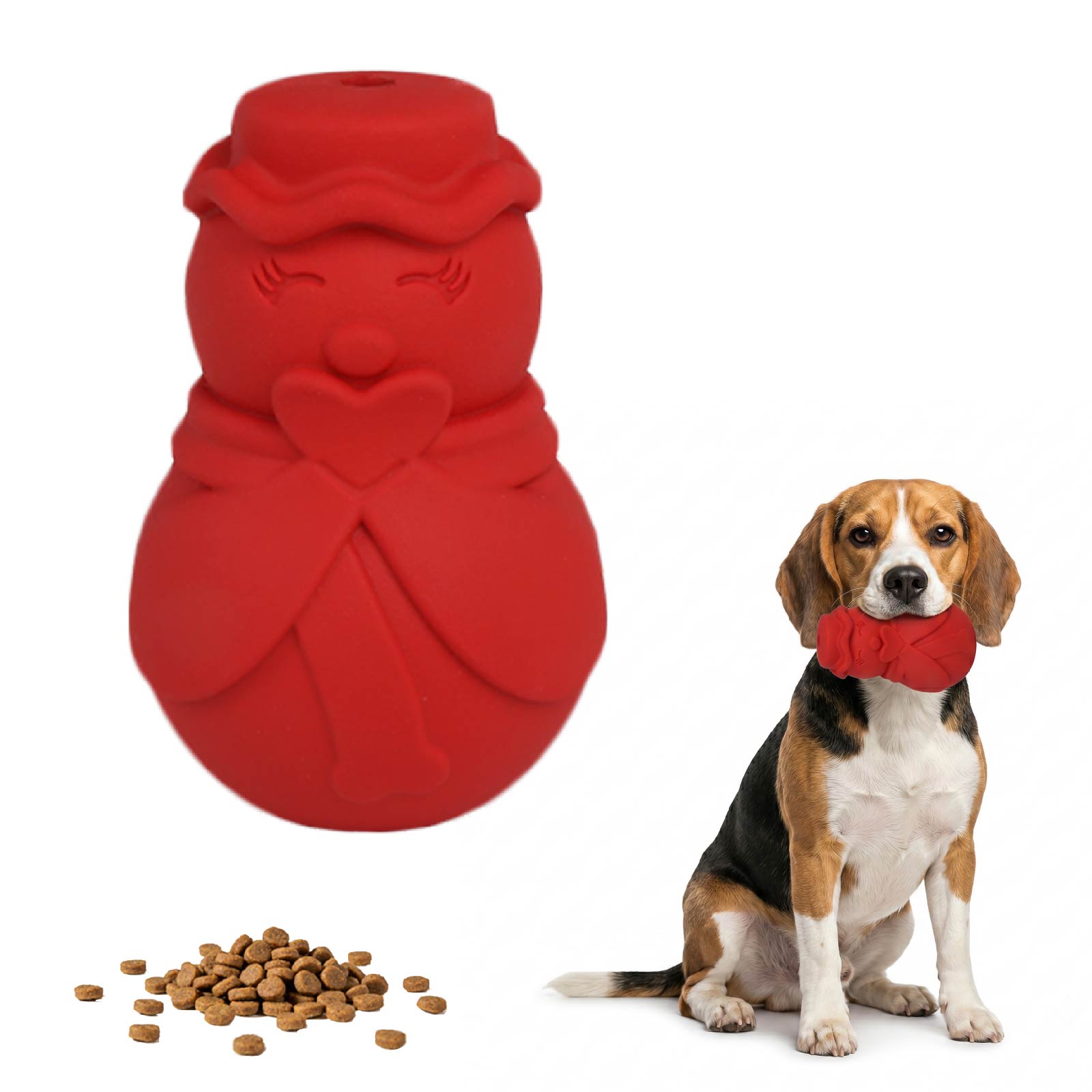 Juguete rompecabezas con forma - Rubber Treat Dispensing Dog Toy reseña y precio