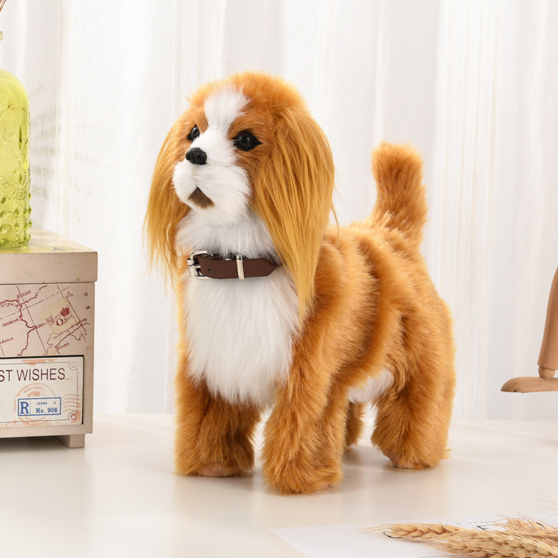 Juguetes electrónicos de peluc - Interactive Squeaky Plush Dog Toy reseña y precio