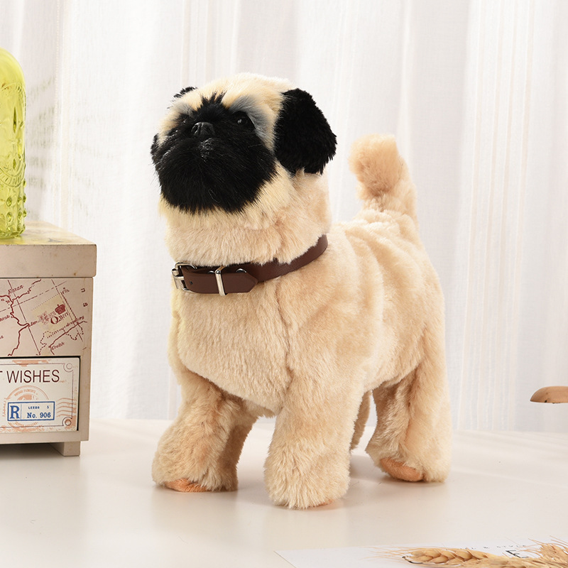 Juguetes electrónicos de peluc - Interactive Squeaky Plush Dog Toy reseña y precio