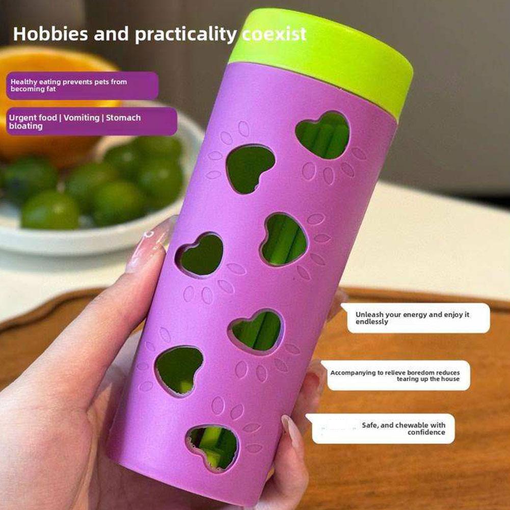 Dispensador interactivo de com - Dog Puzzle Feeder Toy reseña y precio