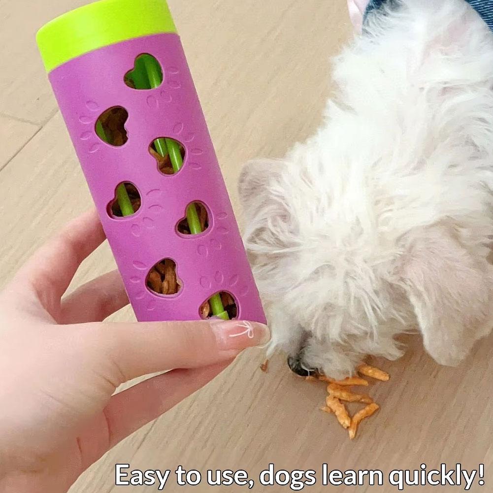 Dispensador interactivo de com - Dog Puzzle Feeder Toy reseña y precio