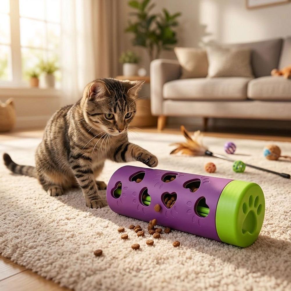 Dispensador interactivo de com - Dog Puzzle Feeder Toy reseña y precio