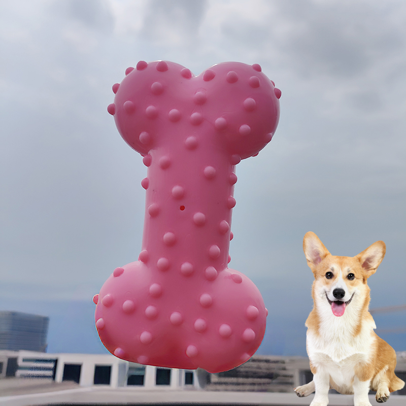 Juguete para perros, sonido de - Teeth Cleaning Dog Chew Bone reseña y precio