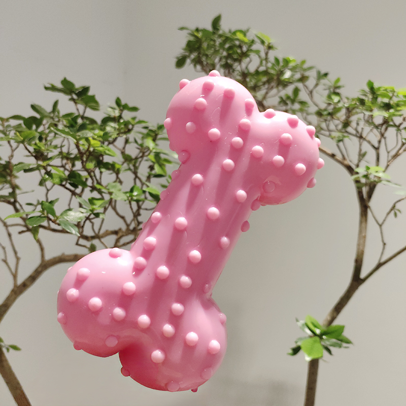 Juguete para perros, sonido de - Teeth Cleaning Dog Chew Bone reseña y precio