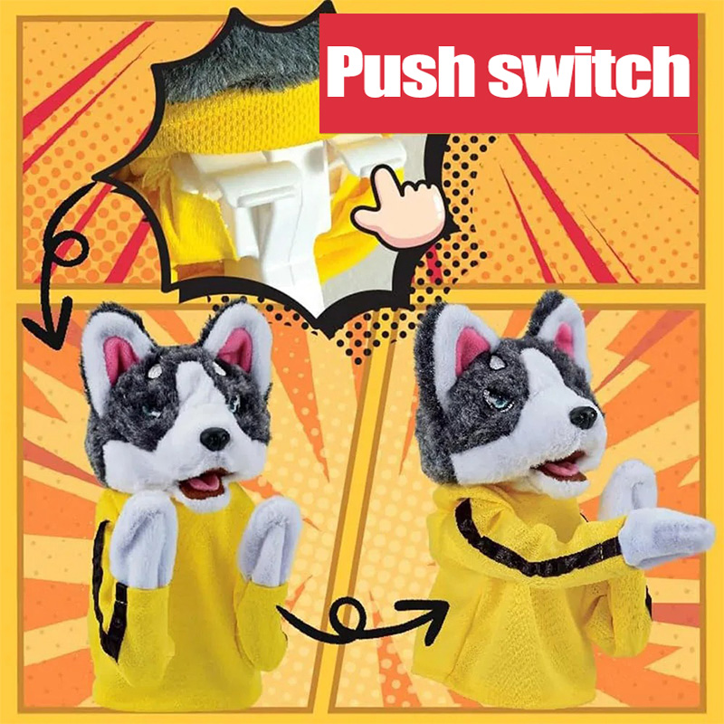 Chico Kung Fu Husky guantes ju - Interactive Squeaky Plush Dog Toy reseña y precio
