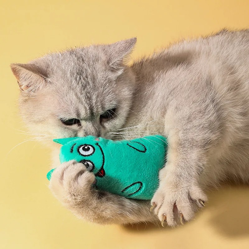 Juguetes para gatos adorables, - Catnip Interactive Plush Mouse reseña y precio